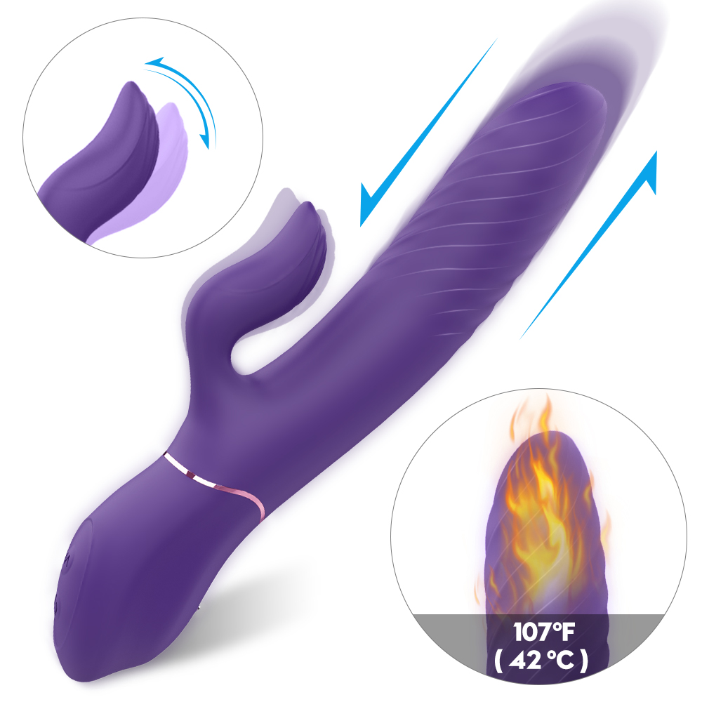 Lighters Vibrador Dual con movimiento Atrás Adelante - FERSEX